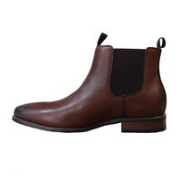 Hush Puppies Wisconsin Leather Boot Cognac