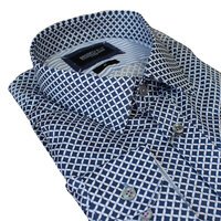 Brooksfield Diamond Print Business Shirt