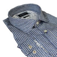 Brooksfield Neat Pattern Blue Business shirt