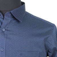 Casa Moda Pure Cotton Neat Diamond Pattern Fashion Shirt