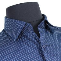 Casa Moda Pure Cotton Neat Diamond Pattern Fashion Shirt