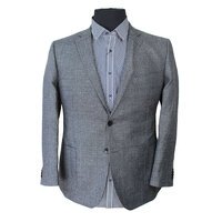 Rembrandt Wool Linen Textured Patch Pocket Fashion Jacket