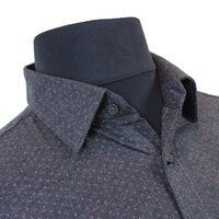 Casa Moda Brush Cotton Soft Handle Muted Pattern LS Shirt