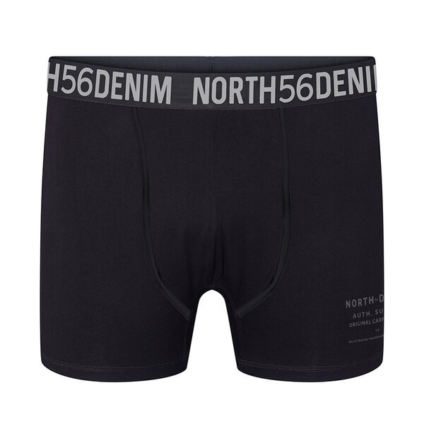 North56 Cotton Stretch Short Leg Boxer Black-shop-by-brands-Beggs Big Mens Clothing - Big Men's fashionable clothing and shoes