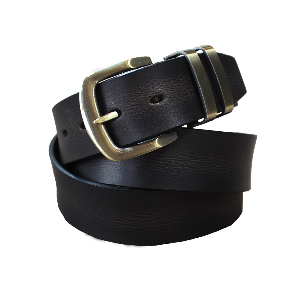 Buckle Buffalo Grained Leather 38mm Fashion Belt