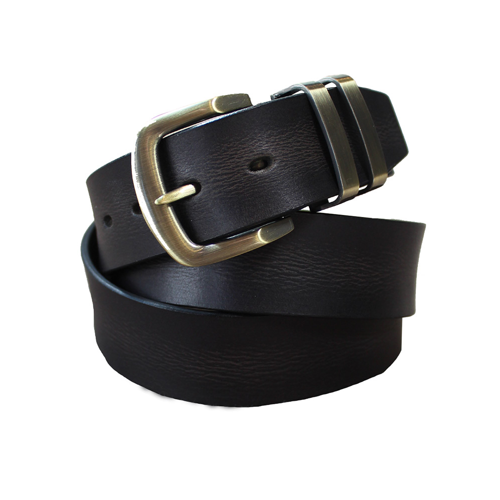 Buckle Buffalo Grained Leather 38mm Fashion Belt