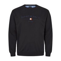 North 56 Logo Sweat Shirt Crew Neck Black