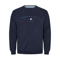 North 56 Logo Sweat Shirt Crew Neck Navy