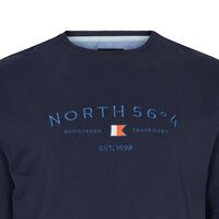 North 56 Logo Sweat Shirt Crew Neck Navy