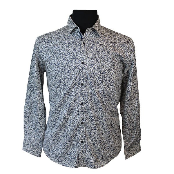 MRMR Sand Floral Print Cotton LS Shirt-shop-by-brands-Beggs Big Mens Clothing - Big Men's fashionable clothing and shoes