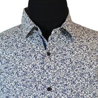 MRMR Sand Floral Print Cotton LS Shirt