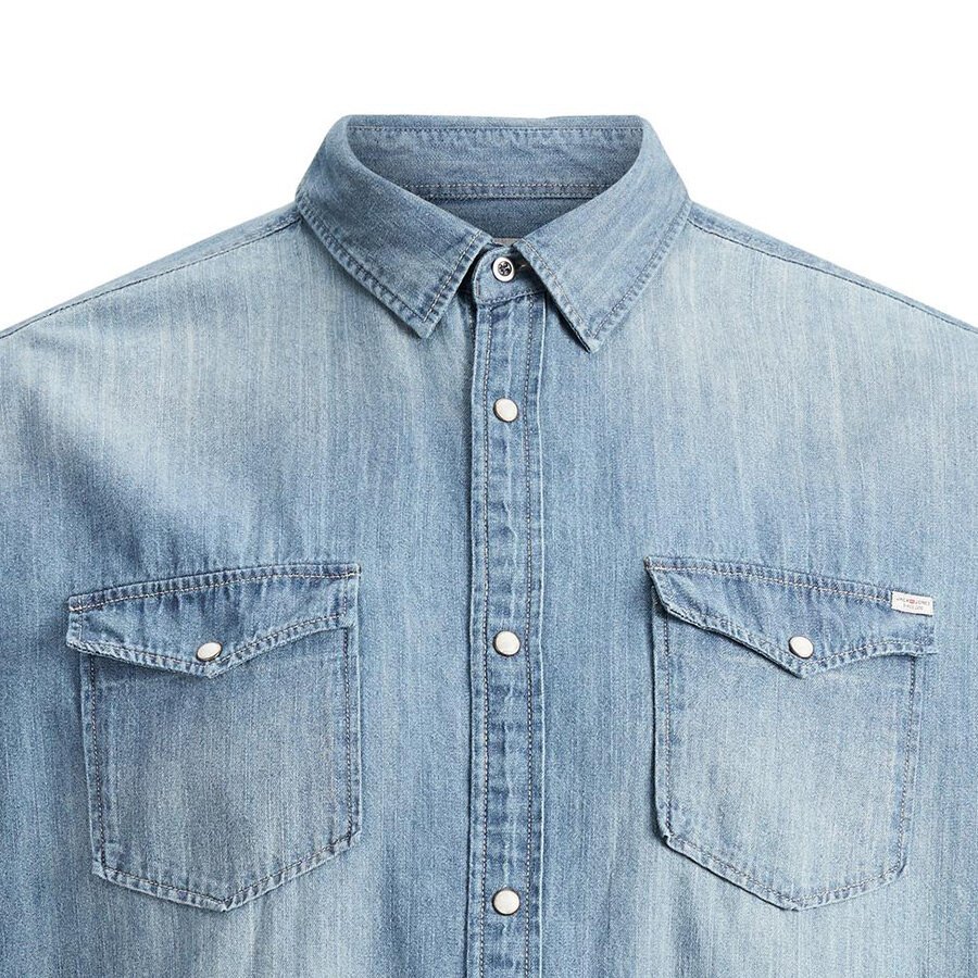 Jack and Jones Denim Shirt Denim Blue Shop by BrandsJack and Jones Beggs Big Men's Clothing