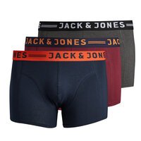 Jack and Jones Stretch Cotton 3 Pack Sports Brief