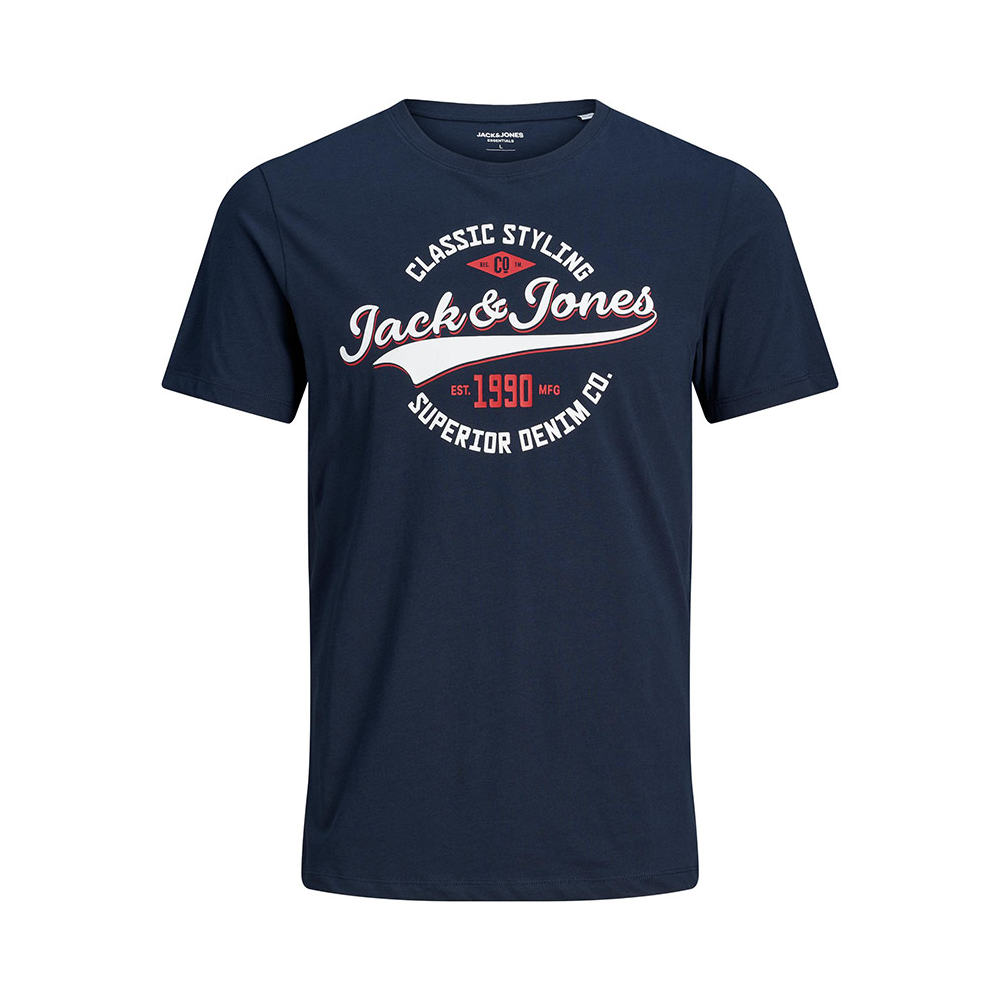 Jack and Jones Cotton Classic Styling Tee Navy