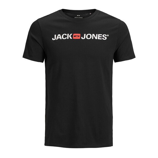 Jack and Jones Cotton Corp Tee Black-shop-by-brands-Beggs Big Mens Clothing - Big Men's fashionable clothing and shoes