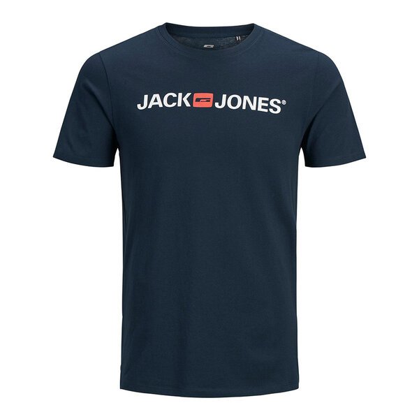 Jack and Jones Cotton Corp Tee Navy-shop-by-brands-Beggs Big Mens Clothing - Big Men's fashionable clothing and shoes