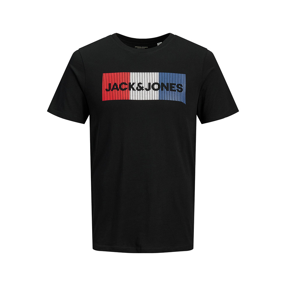 Jack and Jones Cotton Big Logo Tee Black