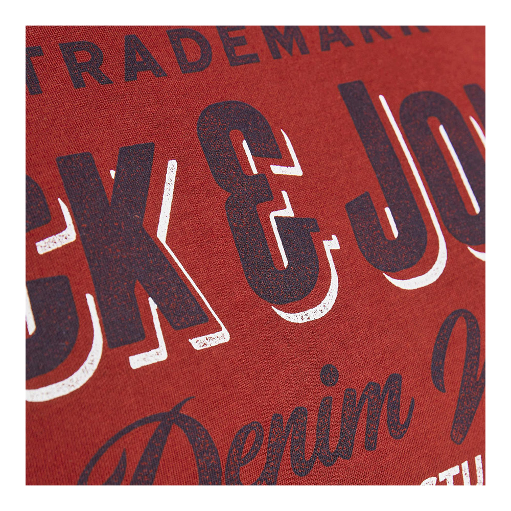 Jack and Jones Cotton Denim Wear Tee Red Dahlia Shop by BrandsJack