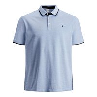 Jack and Jones Cotton Contrast Trim Polo Cobalt