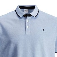 Jack and Jones Cotton Contrast Trim Polo Cobalt