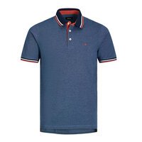 Jack and Jones Cotton Contrast Trim Polo Denim