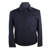 Savile Row Classic Navy Wool Cashmere Melton Jacket