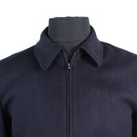 Savile Row Classic Navy Wool Cashmere Melton Jacket