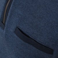 Casa Moda Pure Premium Cotton Marl Weave Half Zip Roll Collar