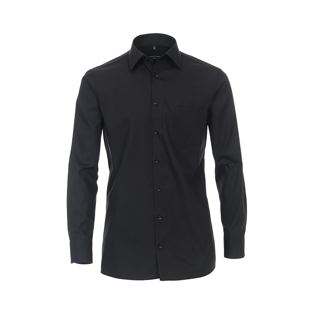 Casa Moda Cotton Black LS Business shirt