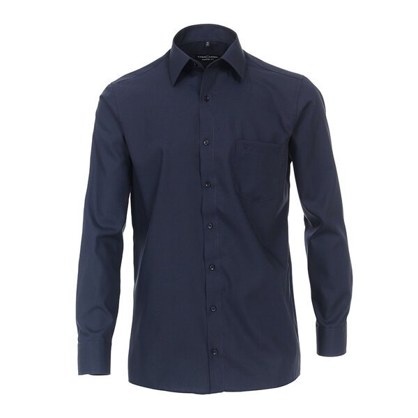 Casa Moda Cotton Navy LS Business shirt-shop-by-brands-Beggs Big Mens Clothing - Big Men's fashionable clothing and shoes