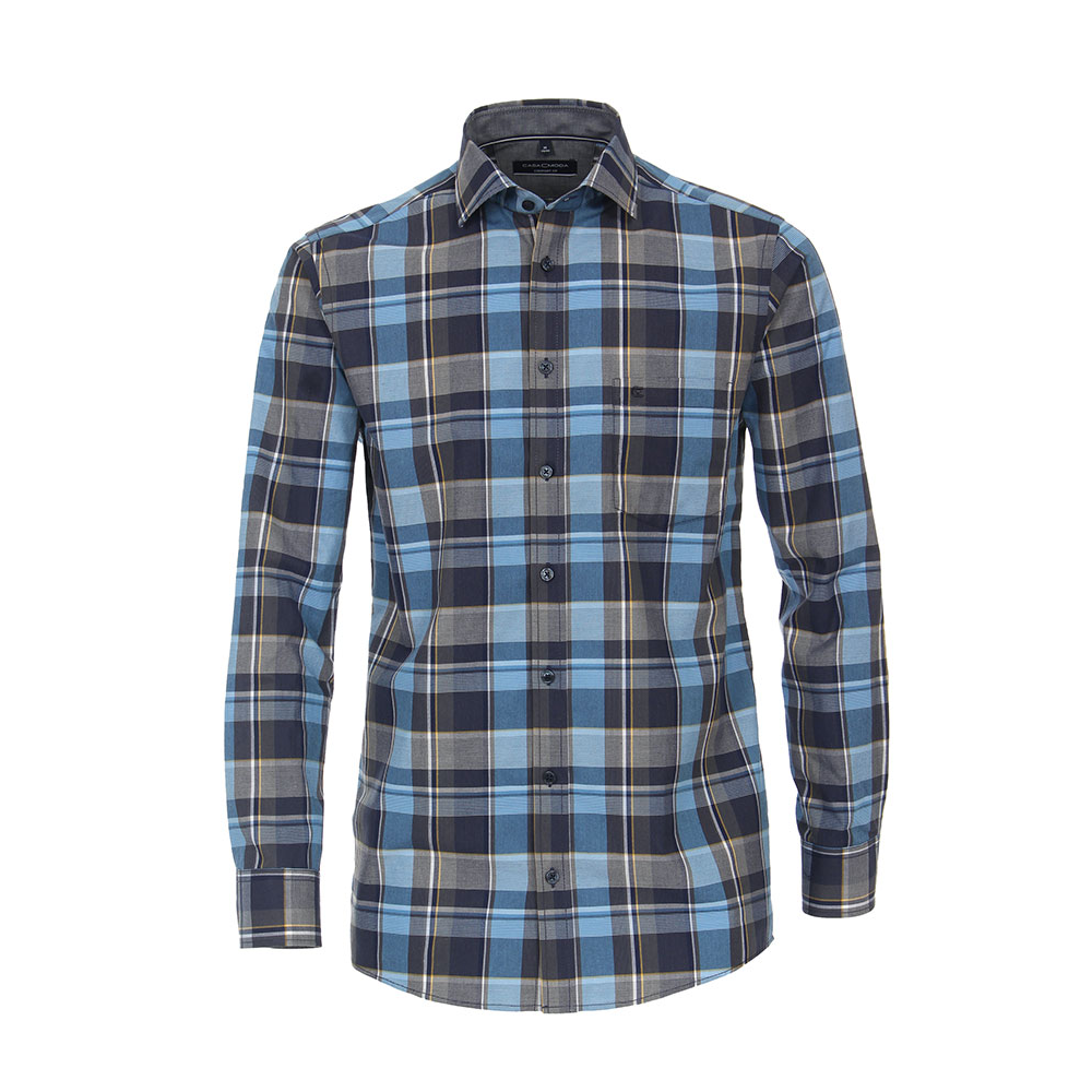 Casa Moda Cotton Large Check LS Shirt