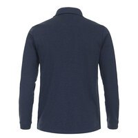 Casa Moda Cotton Poly Mix LS Polo Navy