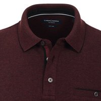 Casa Moda Cotton Poly Mix LS Polo Burgundy