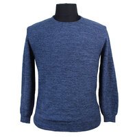 Casa Moda Cotton Cashmere Crew Neck Pullover Blue