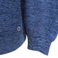 Casa Moda Cotton Cashmere Crew Neck Pullover Blue