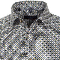 Casa Moda Cotton Neat Diamond Pattern LS Shirt