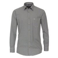 Casa Moda Cotton Neat Diamond Pattern LS Shirt