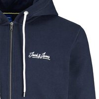Jack and Jones Navy Full Zip Hoody