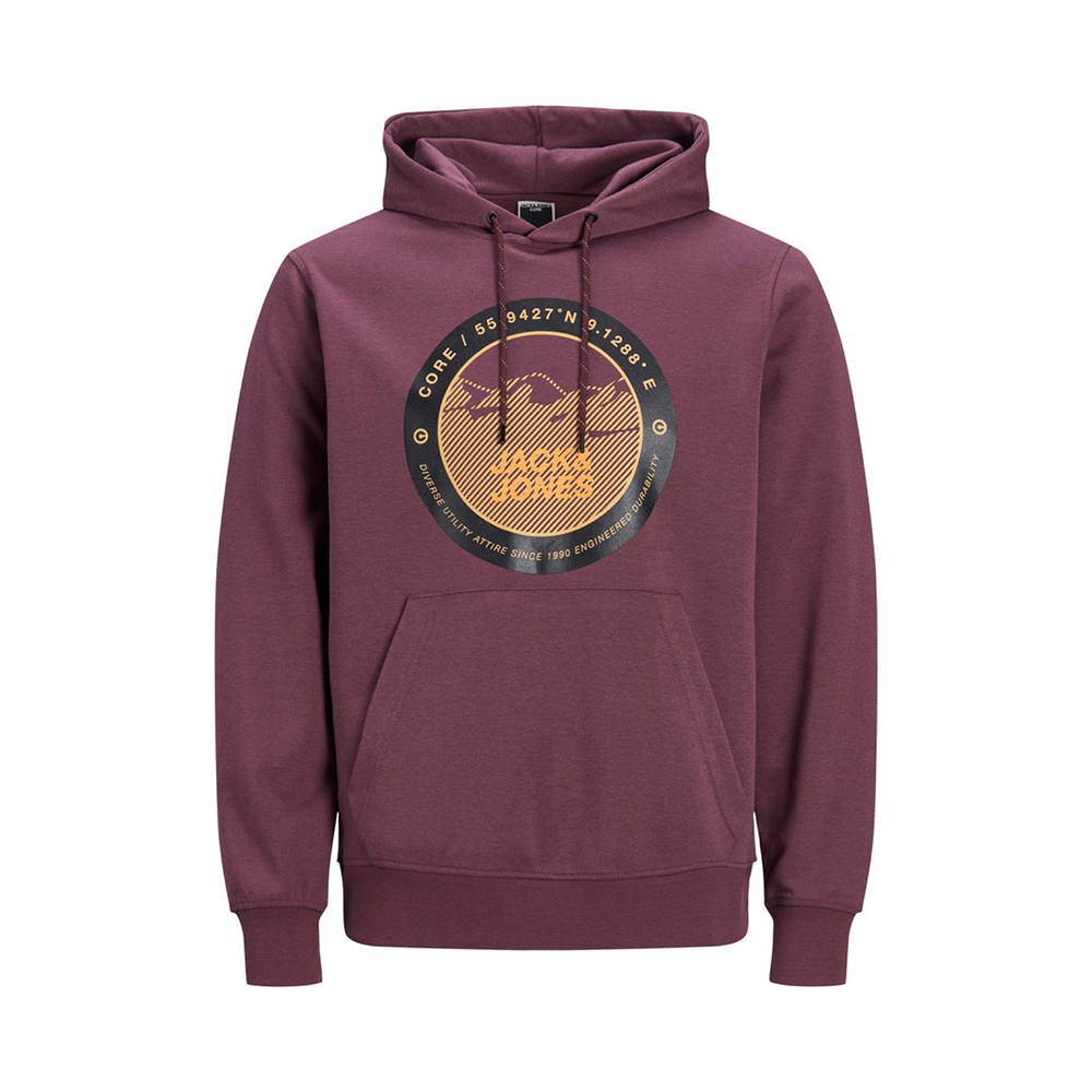 Jack and Jones Grape Mountain Logo Hoody