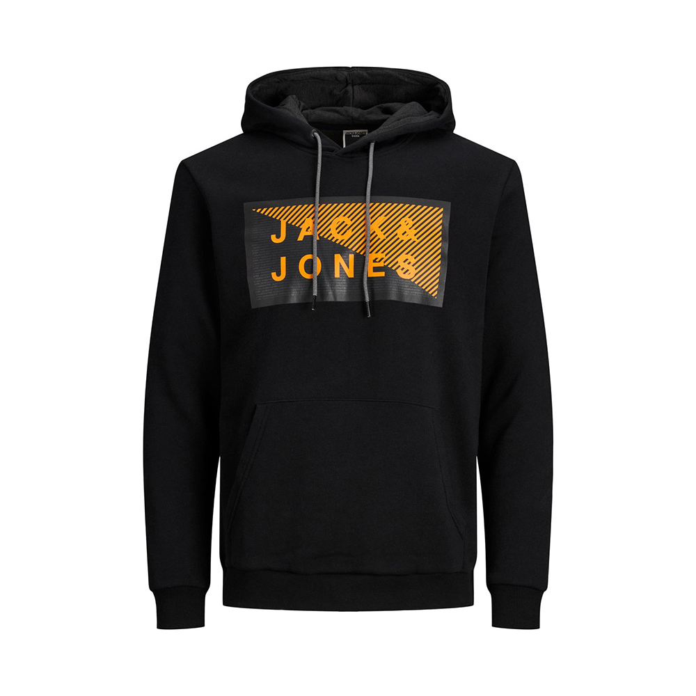 Jack and Jones Cotton Mix Brand Logo Kangaroo Pocket Hoodie