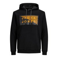 Jack and Jones Cotton Mix Brand Logo Kangaroo Pocket Hoodie