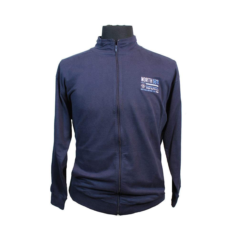 North56 Cotton Nordic Logo Full Zip with Side Pockets Sweat Top