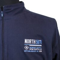 North56 Cotton Nordic Logo Full Zip with Side Pockets Sweat Top