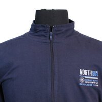 North56 Cotton Nordic Logo Full Zip with Side Pockets Sweat Top