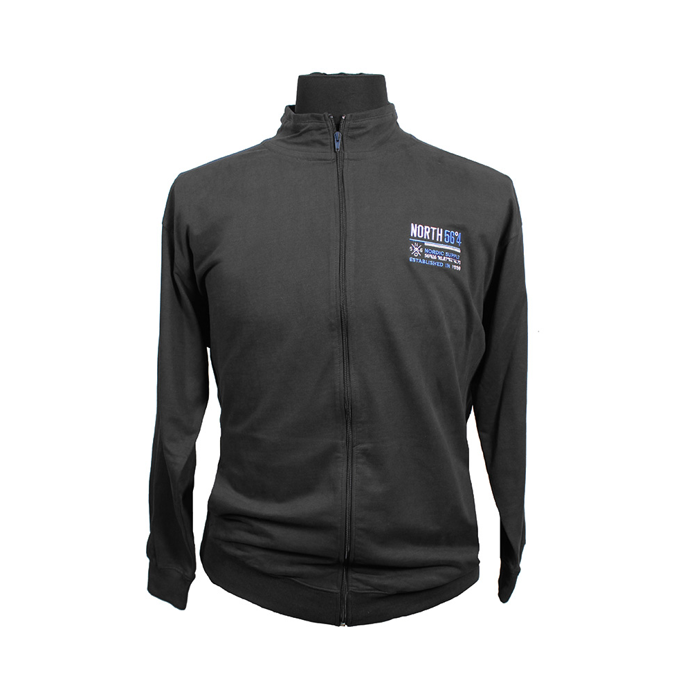 North56 Cotton Nordic Logo Full Zip with Side Pockets Sweat Top