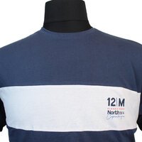 North56 Pure Cotton 12M Logo Horizontal Stripe Fashion Tee