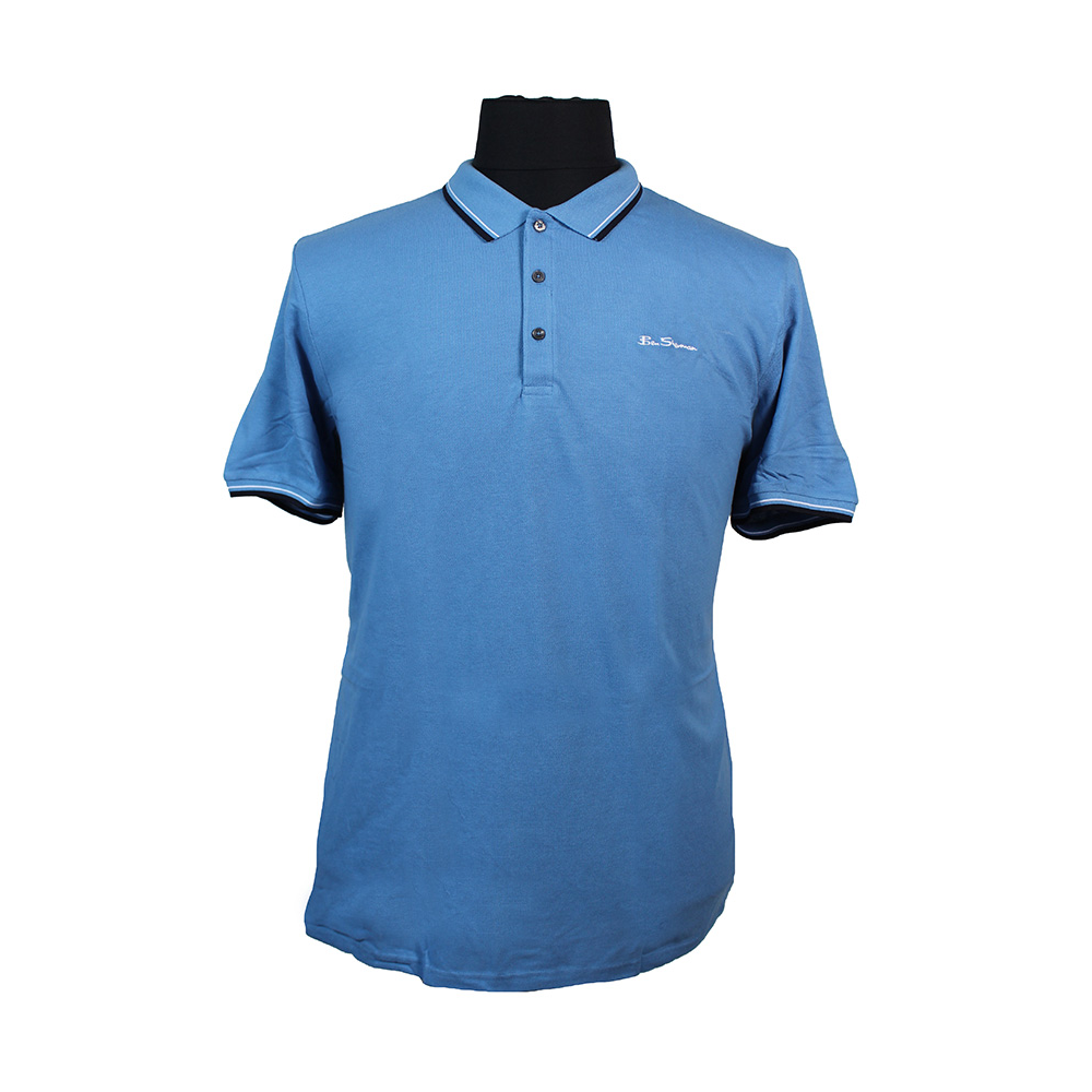 Ben Sherman Cotton Signature Logo Collar Trim Polo