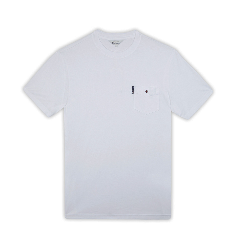 Ben Sherman Cotton Signature White Tee