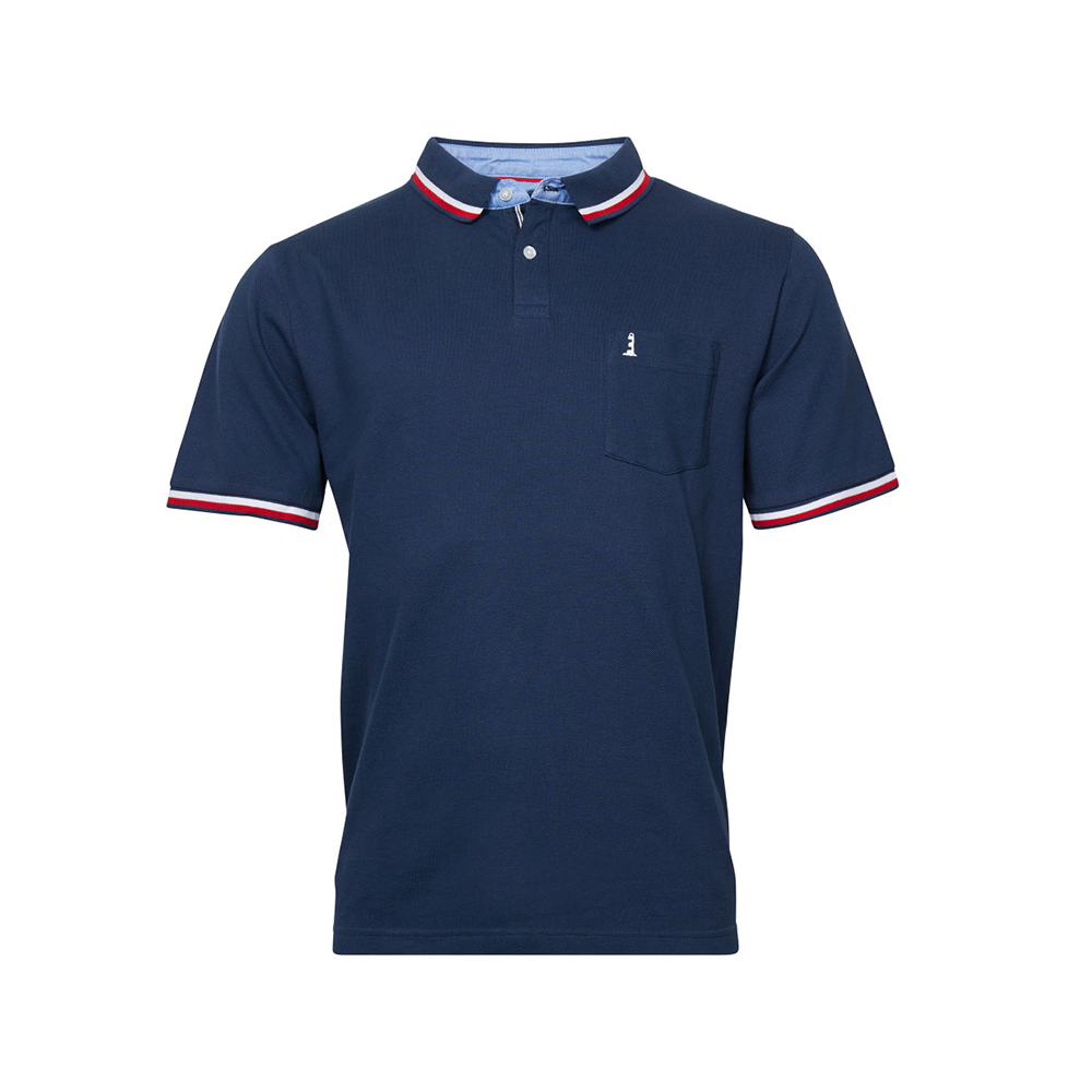 North56 pique Cotton Trim Detail Plain Fashion Polo with Pocket