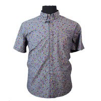 North56 Cotton Linen Mix Daisy Flower Pattern Fashion SS Shirt